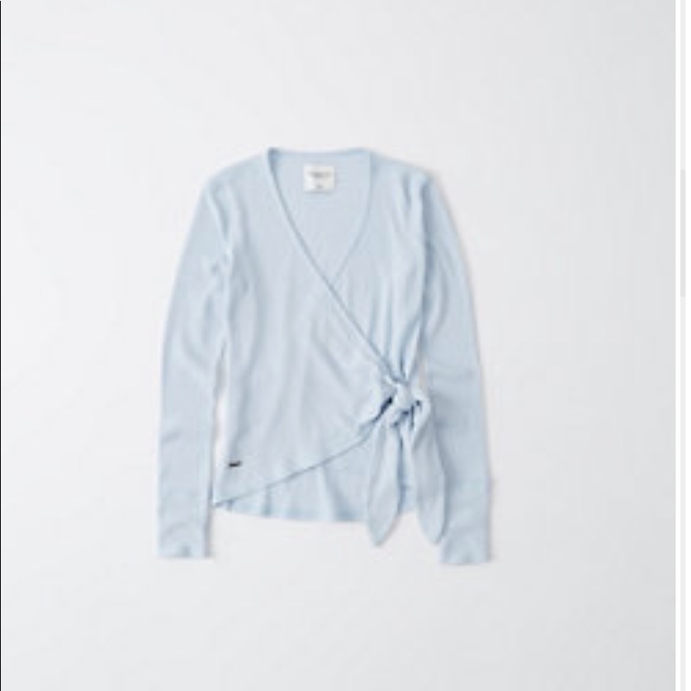 Abercrombie Ribbed Wrap Top